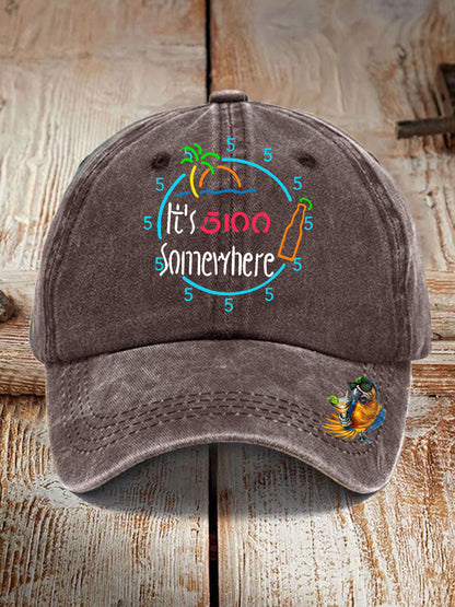 Gorro con estampado de It's 5:00 Somewhere Unisex