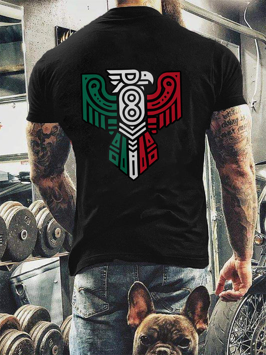 Camiseta tribal mexicana para hombre
