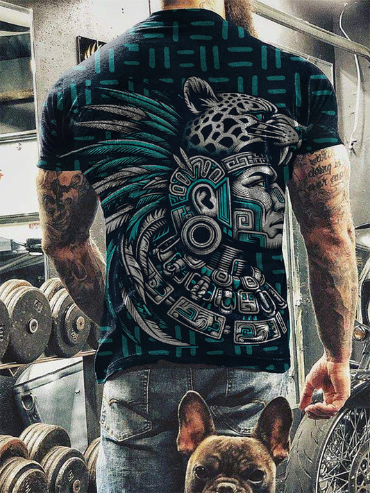 Camiseta Tribal mexicana para hombre