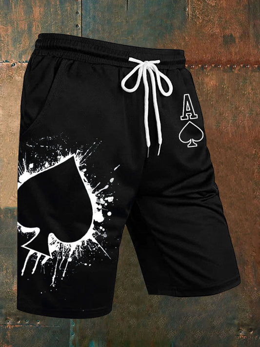 Shorts casuales Texas Hold'em Ace of Spades para hombre