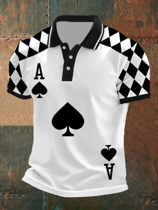 Los hombres de poker ace of spades tops