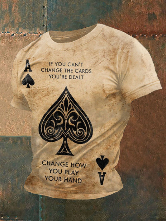 Camiseta del póker de los hombres