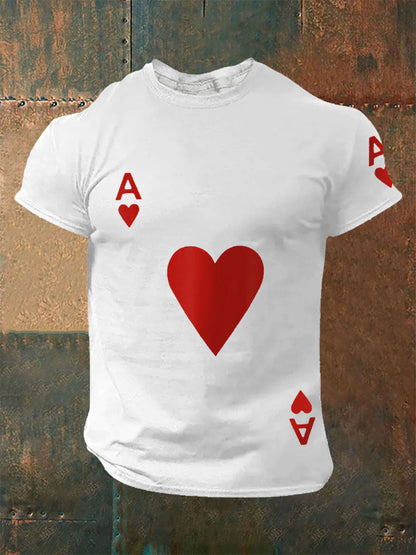 Camisetas de Hombre Poker Ace of Hearts