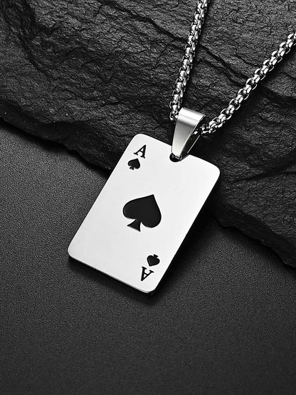 The Ace of Spades Hearts Un collar unisex