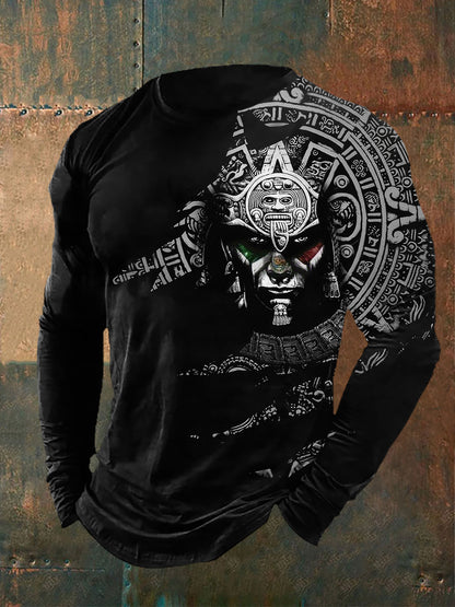 Men's Camisetas de manga larga Aztec