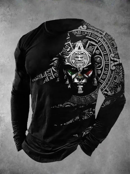 Men's Camisetas de manga larga Aztec