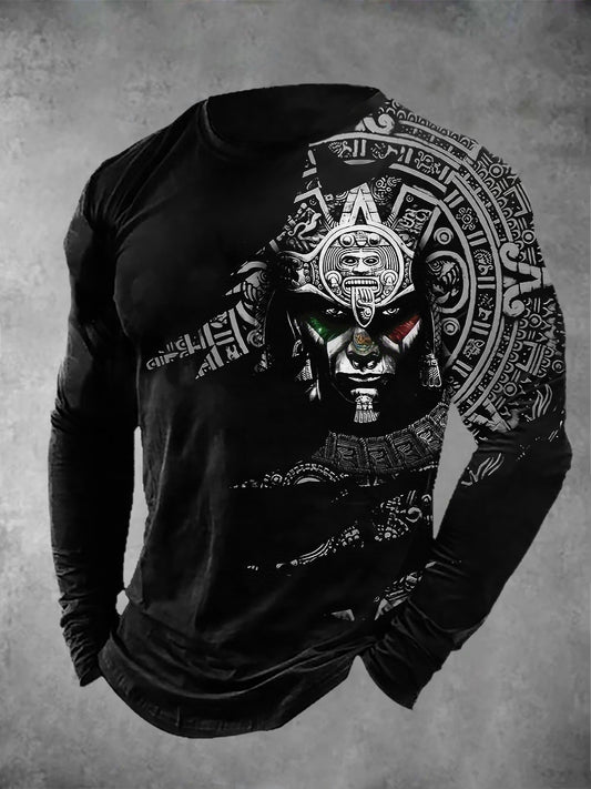 Men's Camisetas de manga larga Aztec