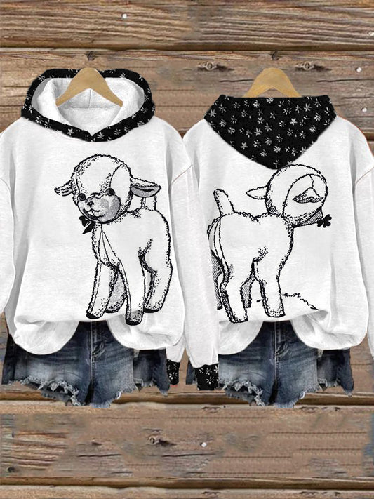 Sudadera con capucha Little Sheep para mujer