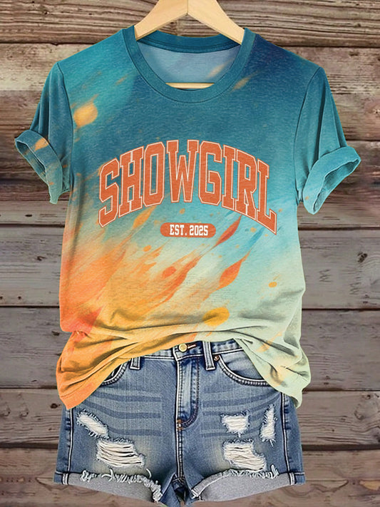 Camiseta para mujer Showgirl Design Music Fan