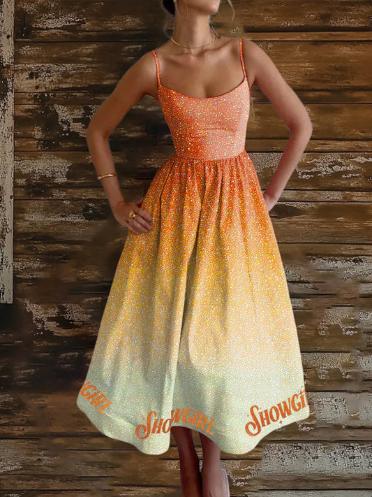 Vestido sin mangas para mujer Showgirl Design Music Fan