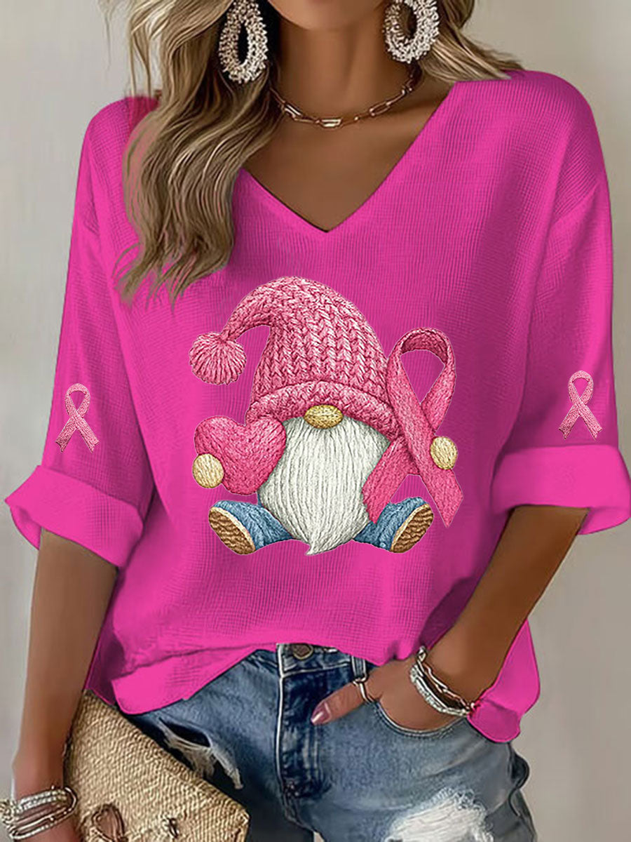 Camiseta Mujer Conciencia del Cáncer de Mama Pink Ribbon Print