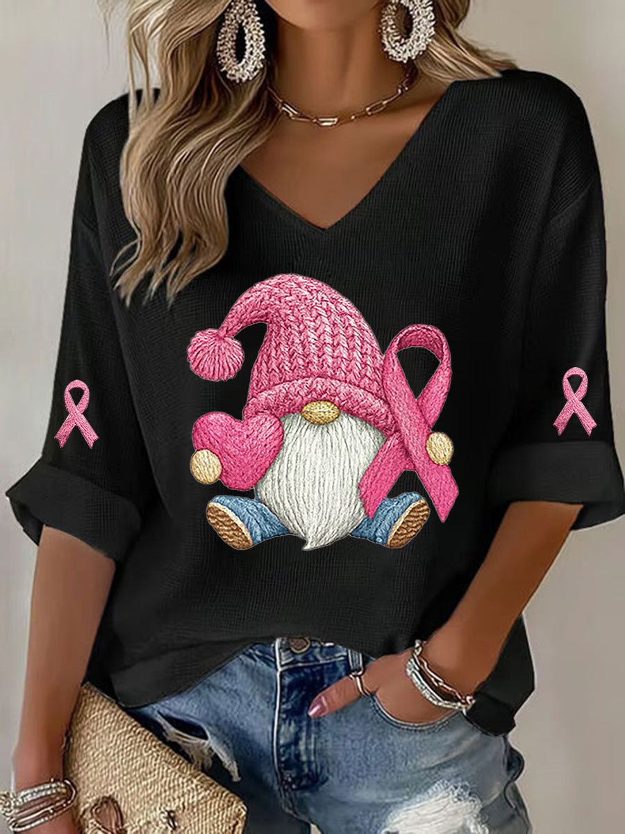 Camiseta Mujer Conciencia del Cáncer de Mama Pink Ribbon Print