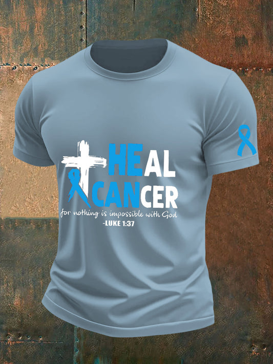 Camiseta de la conciencia del cáncer de próstata de los hombres