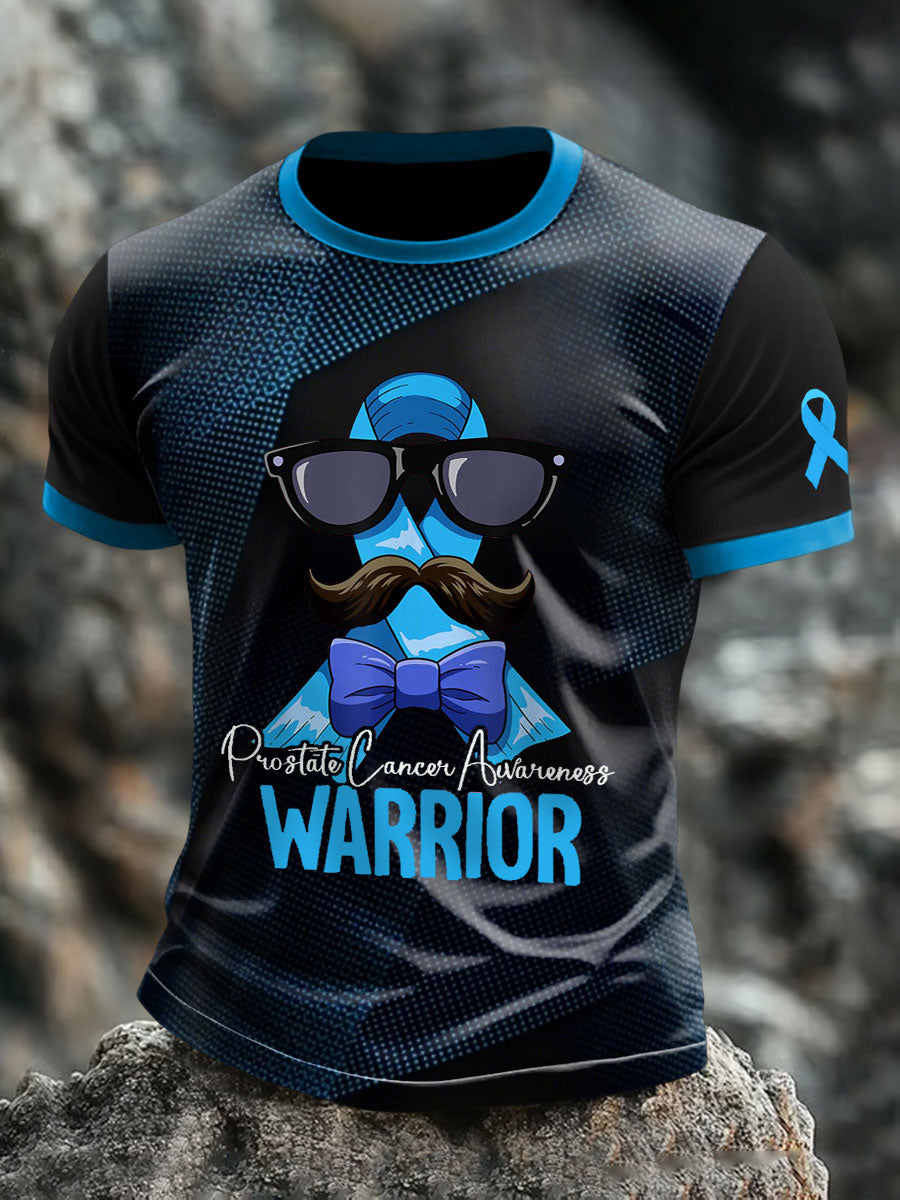 Camisetas del guerrero de la conciencia del cáncer de próstata de los hombres