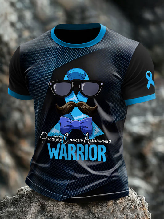 Camisetas del guerrero de la conciencia del cáncer de próstata de los hombres
