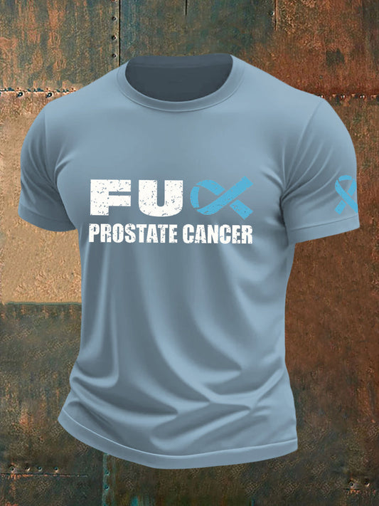 Camiseta de la conciencia del cáncer de próstata de los hombres