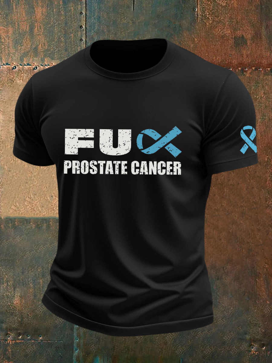 Camiseta de la conciencia del cáncer de próstata de los hombres