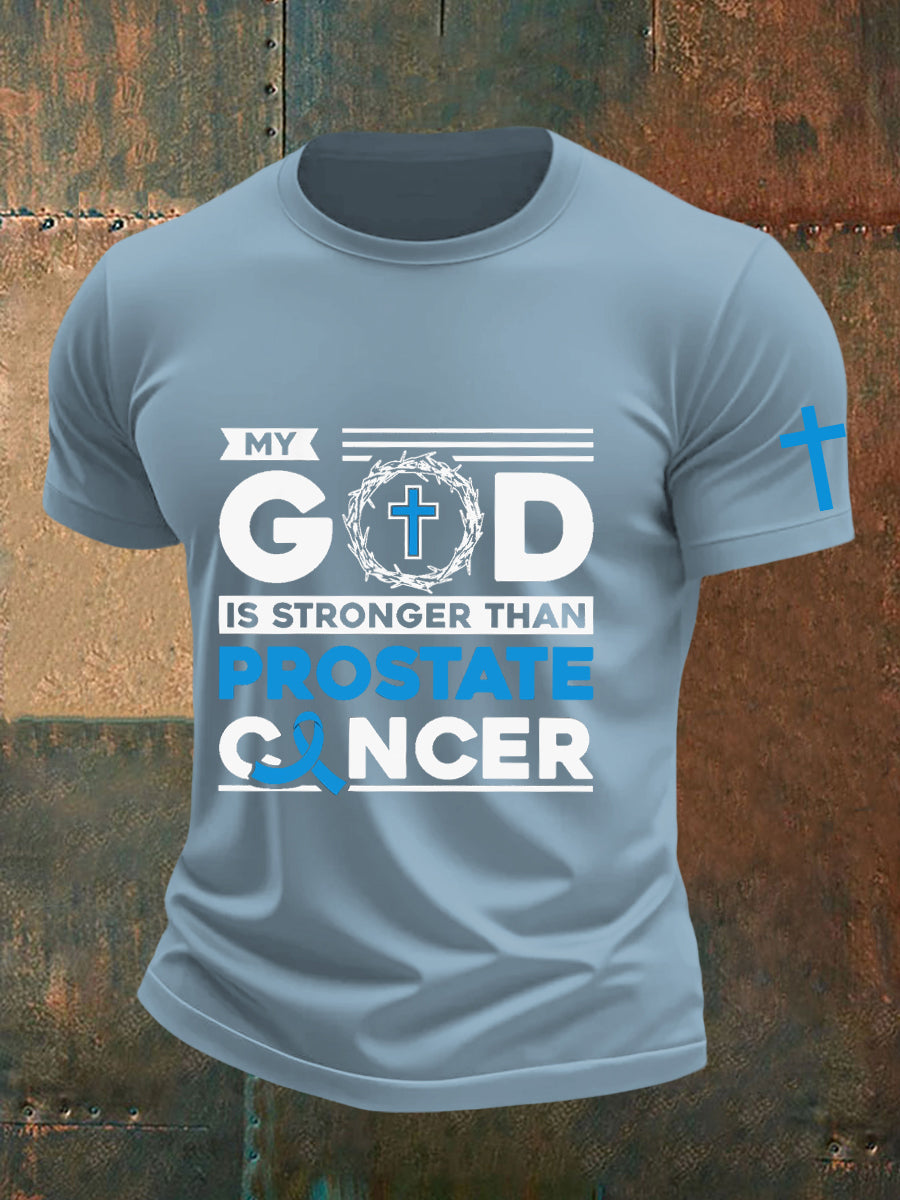 Camiseta de la conciencia del cáncer de próstata de los hombres