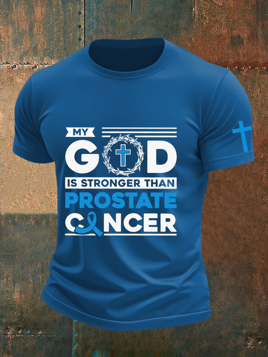 Camiseta de la conciencia del cáncer de próstata de los hombres