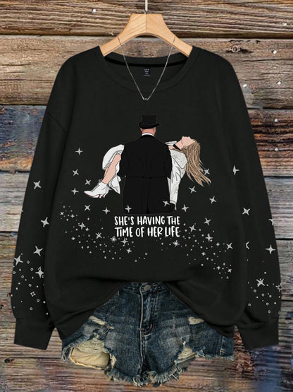8789 Diva Engaged Era Sudadera Impresa para mujer