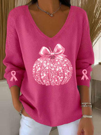 Top Casual con Estampado de Cinta Rosa para Mujer