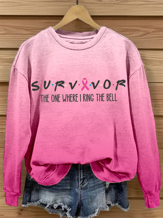 Mujer Survivor The One When I Ring The Bell Print Sudadera