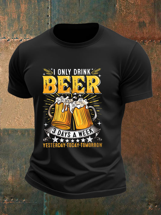 Camiseta impresa licor de los hombres