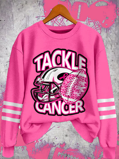 Mujeres tackle mama cáncer fútbol gameday mama cáncer conciencia apoyo sudadera
