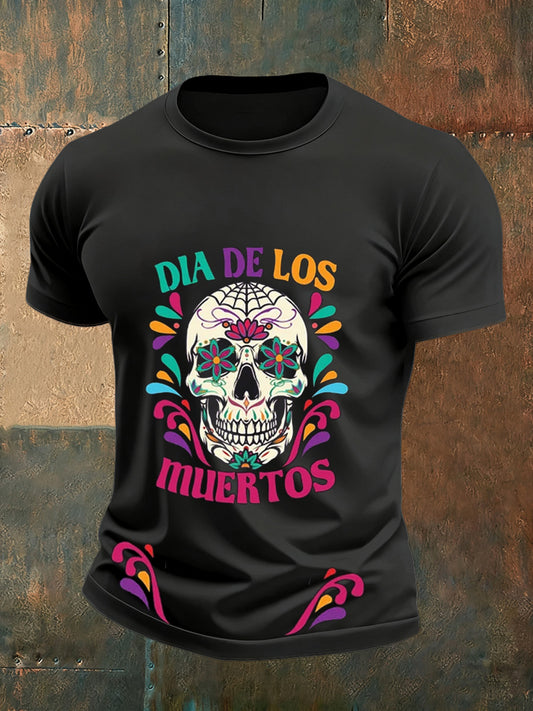 Camiseta conmemorativa ocasional mexicana del vintage de los hombres