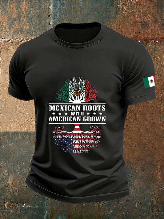 Camiseta conmemorativa ocasional mexicana del vintage de los hombres