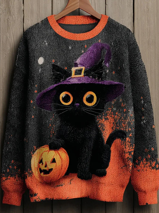 Mujer Vintage Estampado Animal Confort Casual Suéter
