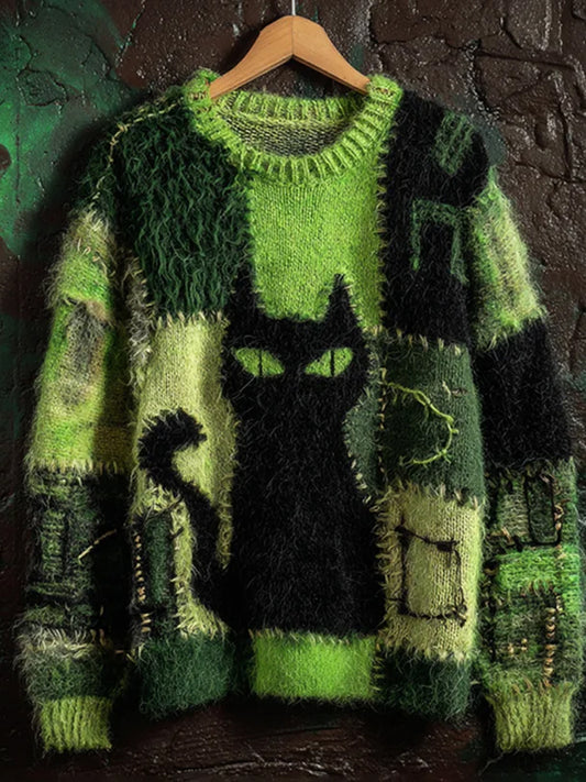 Mujer Vintage Estampado Animal Confort Casual Suéter
