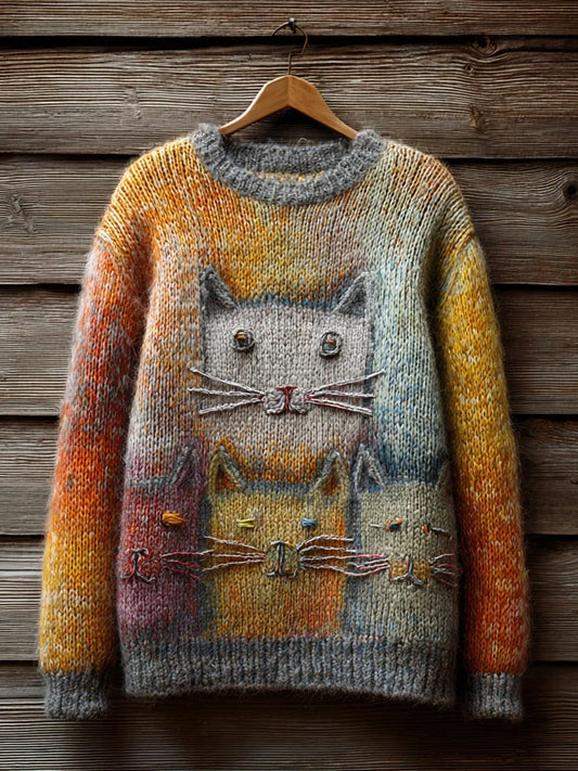 Mujer Vintage Estampado Animal Confort Casual Suéter