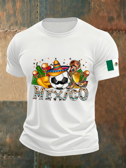 Camiseta conmemorativa mexicana del día de los muertos de la impresión del vintage de los hombres