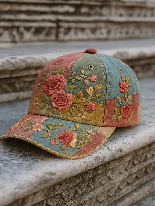 Sombrero de impresión de flores de cáncer de mama unisex