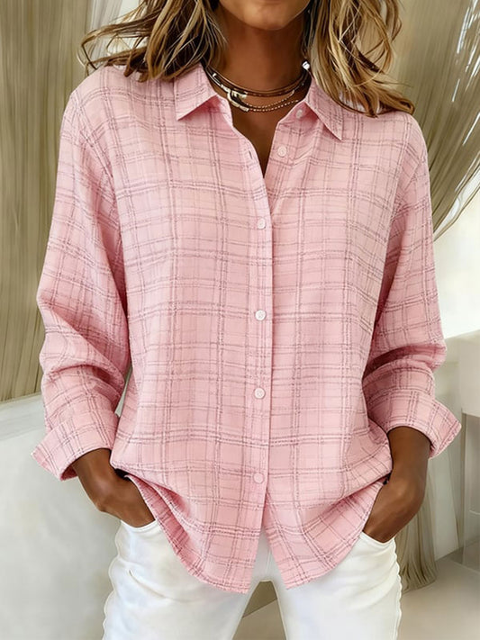 Camisas de cuadros de cáncer de mama de mujer