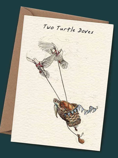 Doce días de juego de tarjeta de Navidad