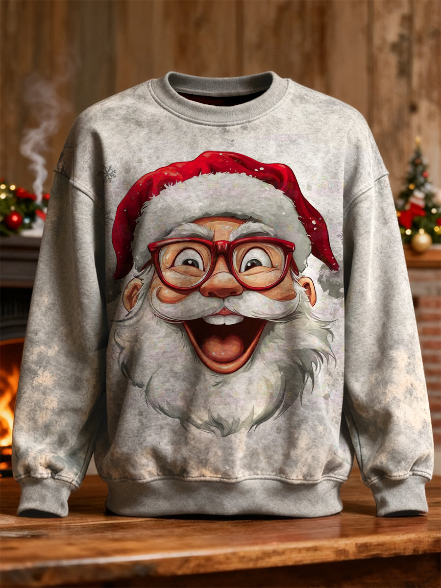 Sudadera con estampado de Santa Claus