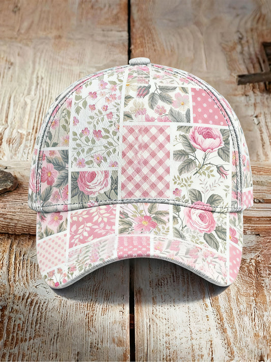 Sombrero unisex estampado en rosa con cáncer de mama