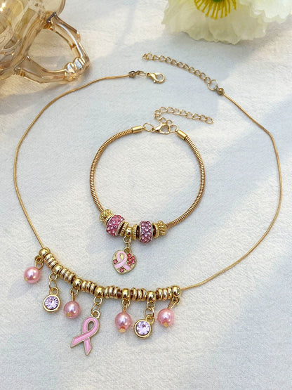 Accesorios de la cinta rosada de la conciencia del cáncer de pecho de las mujeres