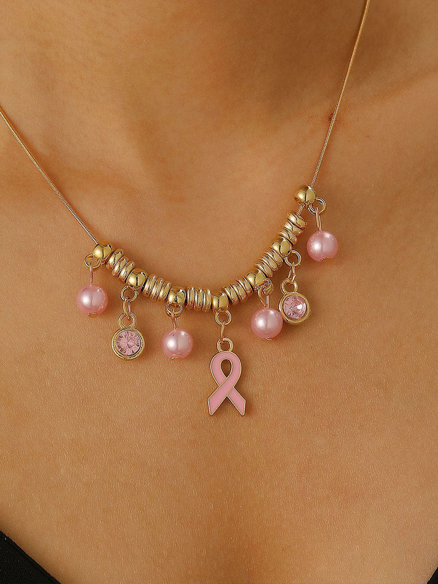 Accesorios de la cinta rosada de la conciencia del cáncer de pecho de las mujeres