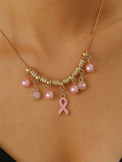 Accesorios de la cinta rosada de la conciencia del cáncer de pecho de las mujeres