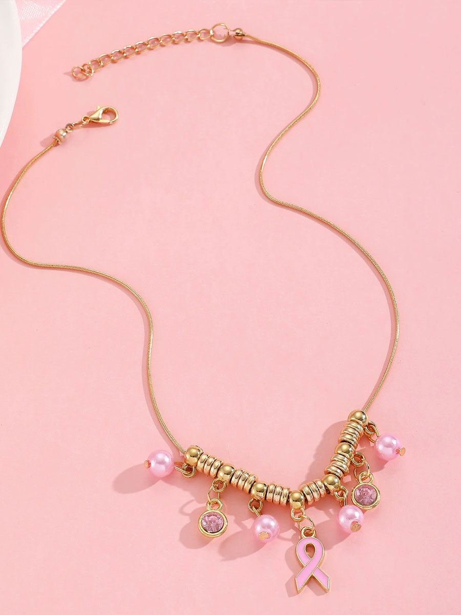 Accesorios de la cinta rosada de la conciencia del cáncer de pecho de las mujeres