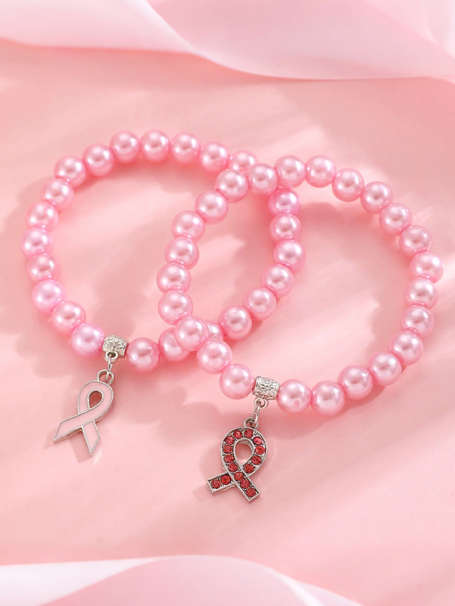 Accesorios de la cinta rosada de la conciencia del cáncer de pecho de las mujeres