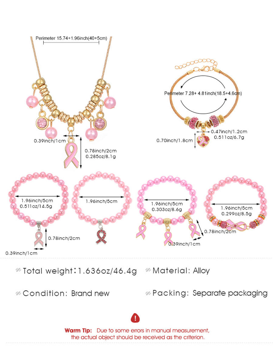 Accesorios de la cinta rosada de la conciencia del cáncer de pecho de las mujeres