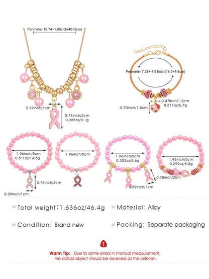 Accesorios de la cinta rosada de la conciencia del cáncer de pecho de las mujeres