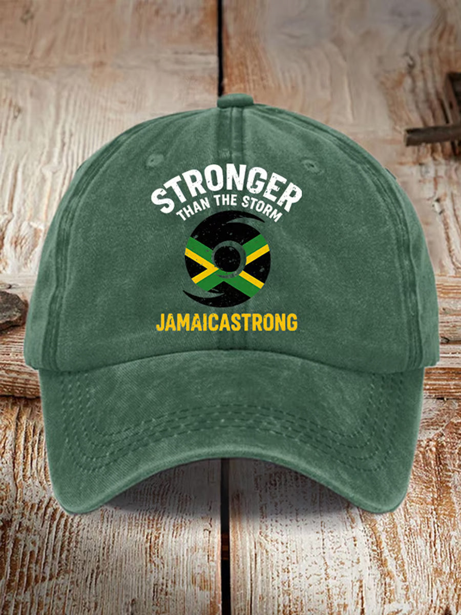 Unisex Jamaica fuerte más fuerte que el sombrero de la tormenta