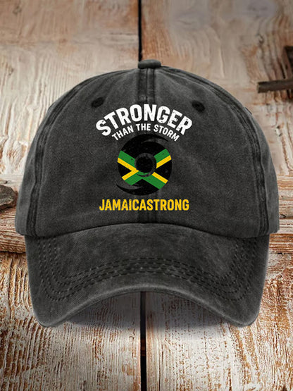 Unisex Jamaica fuerte más fuerte que el sombrero de la tormenta