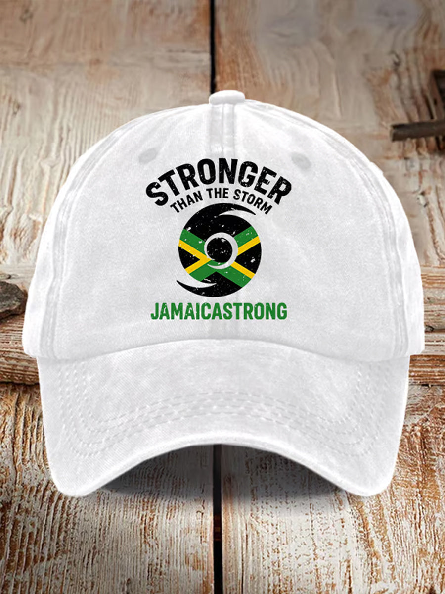 Unisex Jamaica fuerte más fuerte que el sombrero de la tormenta