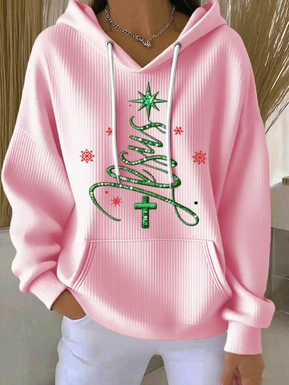 Sudadera Jesus Chriatmas Tree para mujer